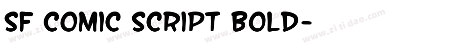 SF Comic Script Bold字体转换